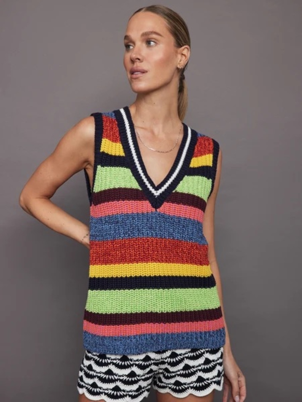 Carbon 38 The Upside Knit Vest NWT